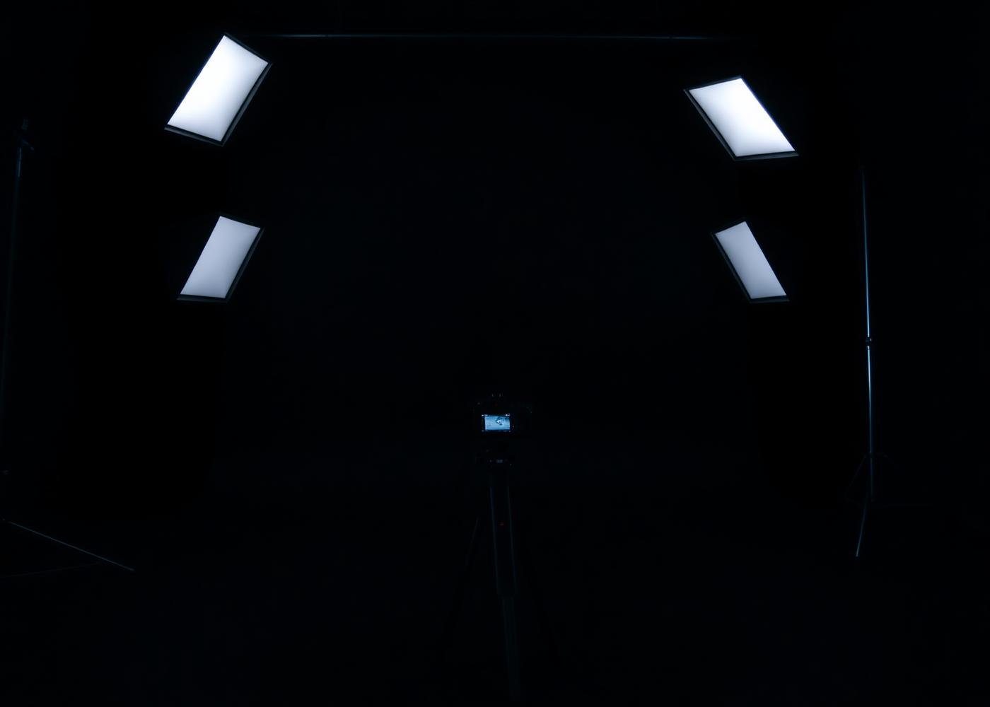 Estúdio de gravação da VMK com iluminação profissional